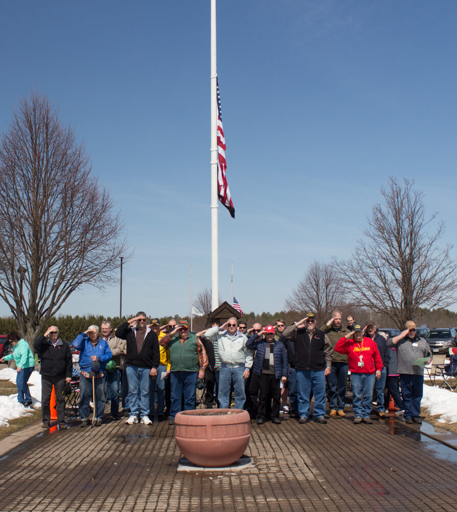 April 2018 Honor Stone Ceremony can’t be stopped by the snow