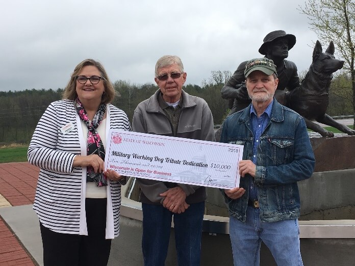 Military Working Dogs Honored at Tribute Event with Tourism Grant
