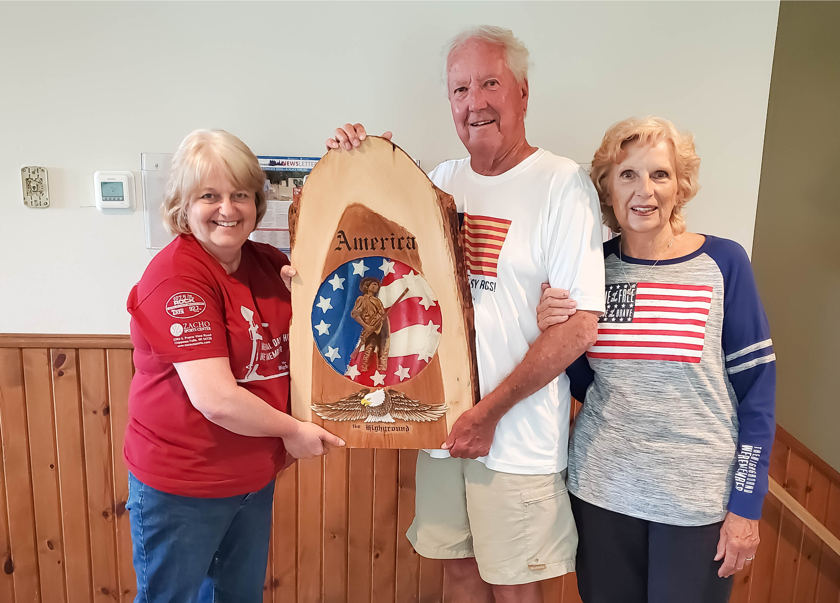 The Highground Receives “Live” Wood Painting From Long-time Supporters