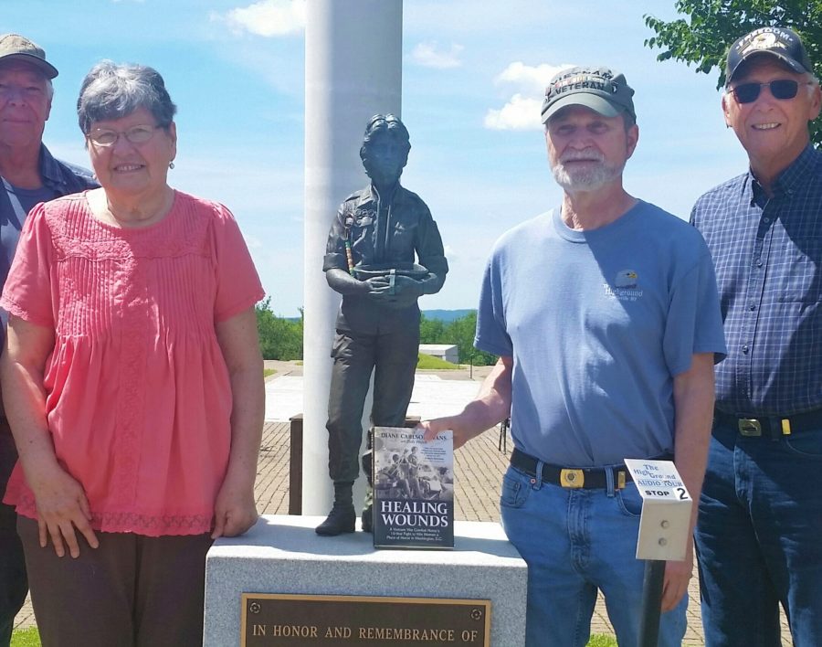 The Highground Receives Signed Copy of Diane Evans’s Book “Healing Wounds”