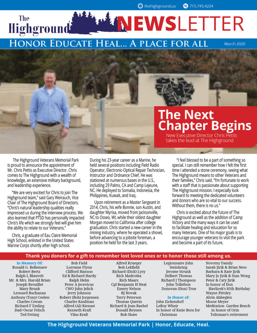 March 2020 Newsletter