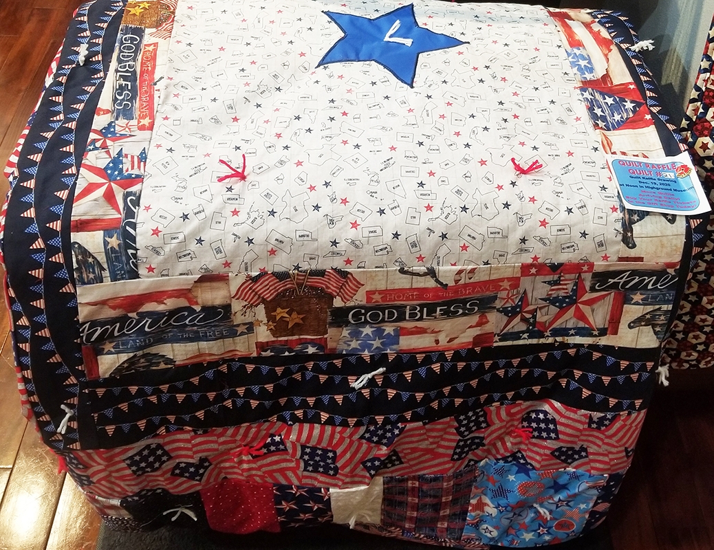 The Highground Shares List of Winners for their 2020 Patriotic Quilt Raffle