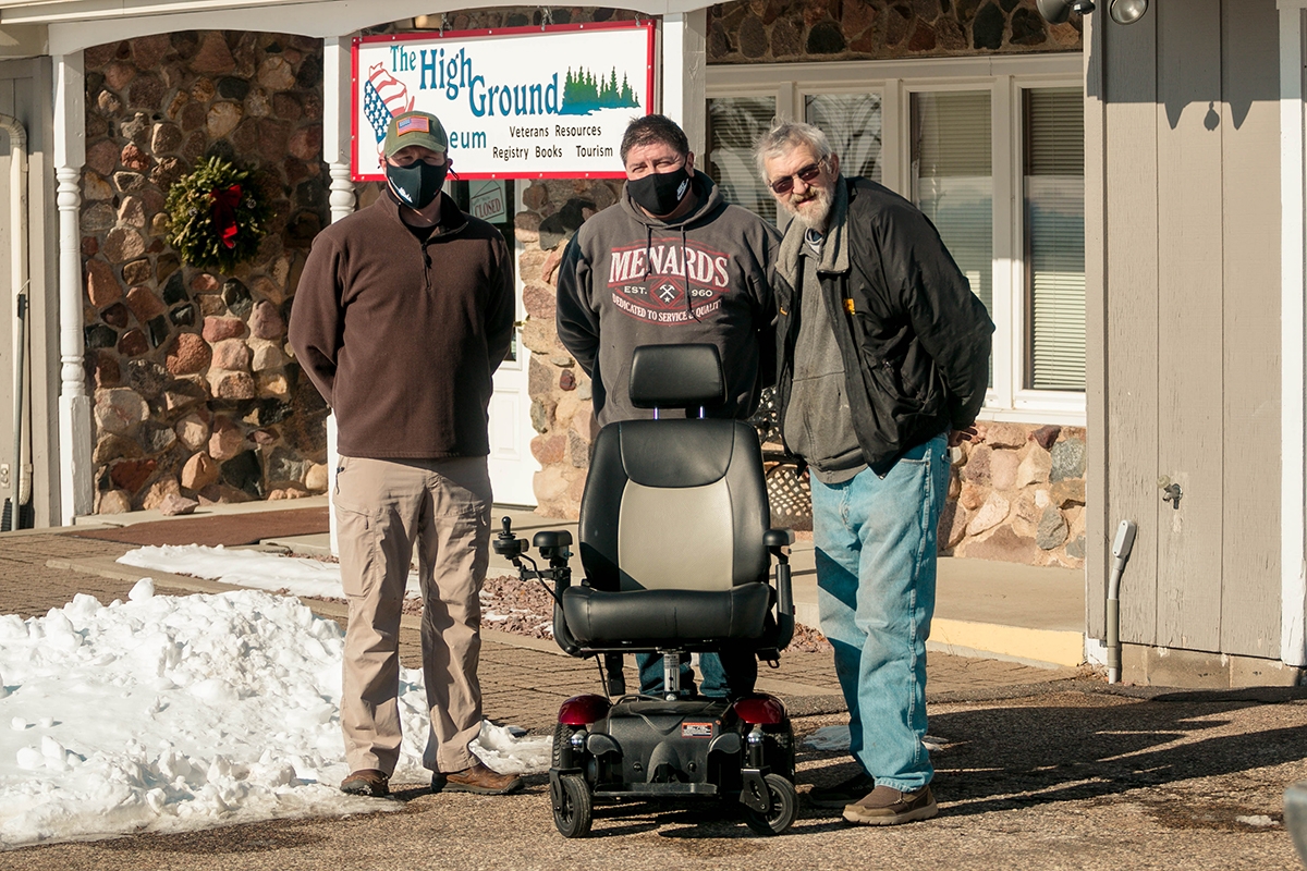 The Highground Receives Power Wheelchair From Minnesota-based Veterans Advocates